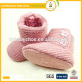 New arrival hot selling soft sole lovely warm winter crochet knitting baby shoes boots